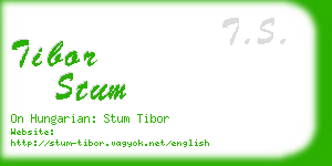 tibor stum business card